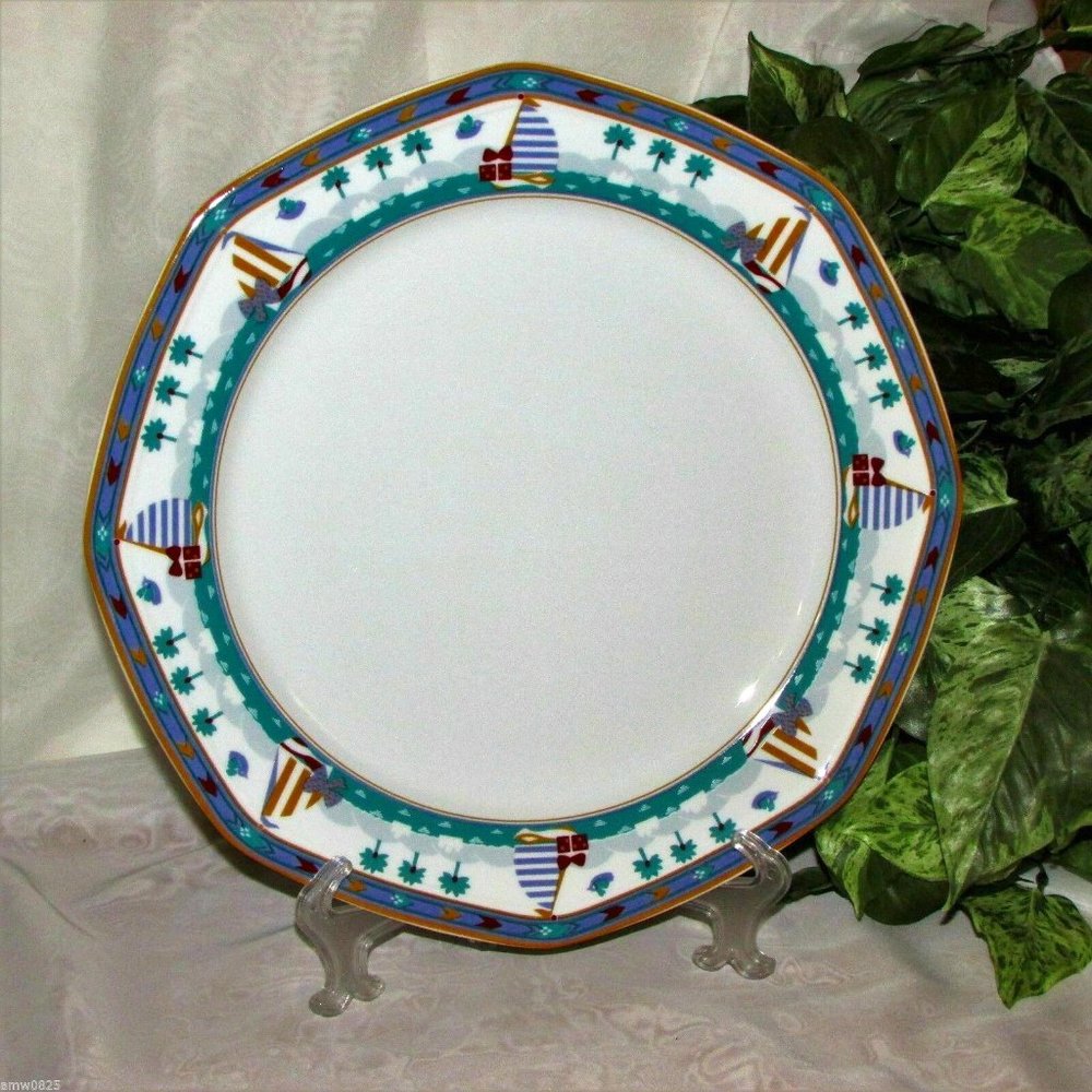 Studio Nova Emerald Coast Chop Plate 12" Nautical Themed Platter Beach House